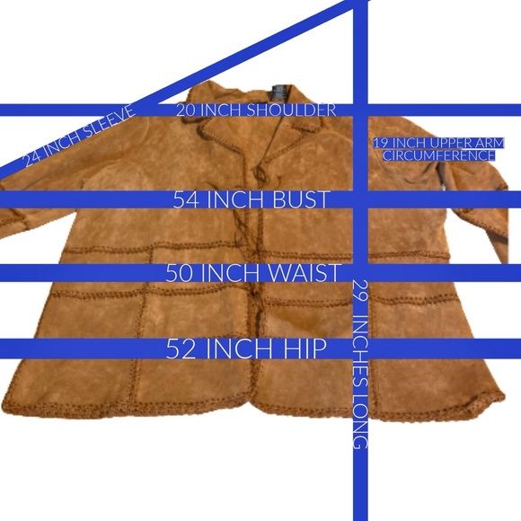 VINTAGE Y2K OUTBROOK WOMAN BROWN.SUEDE STITCHED JACKET (2X) - Picture 12 of 13